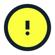 Yellow weather warning icon